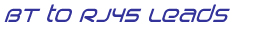 BT to RJ45 Leads Logo